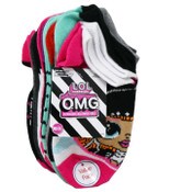 Wholesale - 10pk LOL OMG THROW BACK NS SOCKS SIZE 4-6, UPC: 193159142483